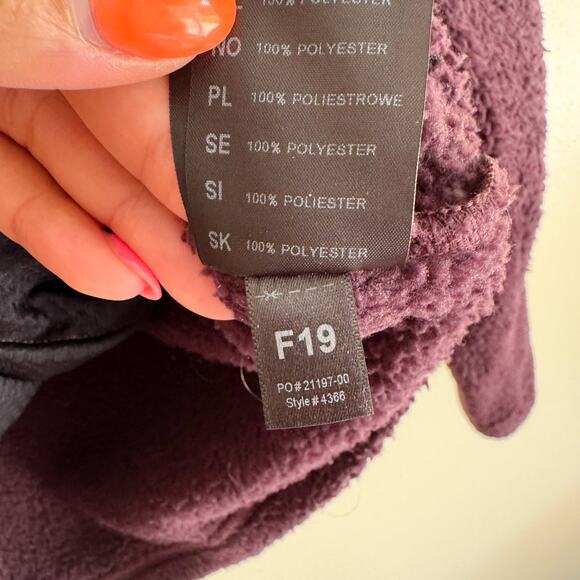 Kuhl Maroon Purple Avalon Fleece Snap Pullover Sweatshirt Jacket - Medium - Picture 6 of 8